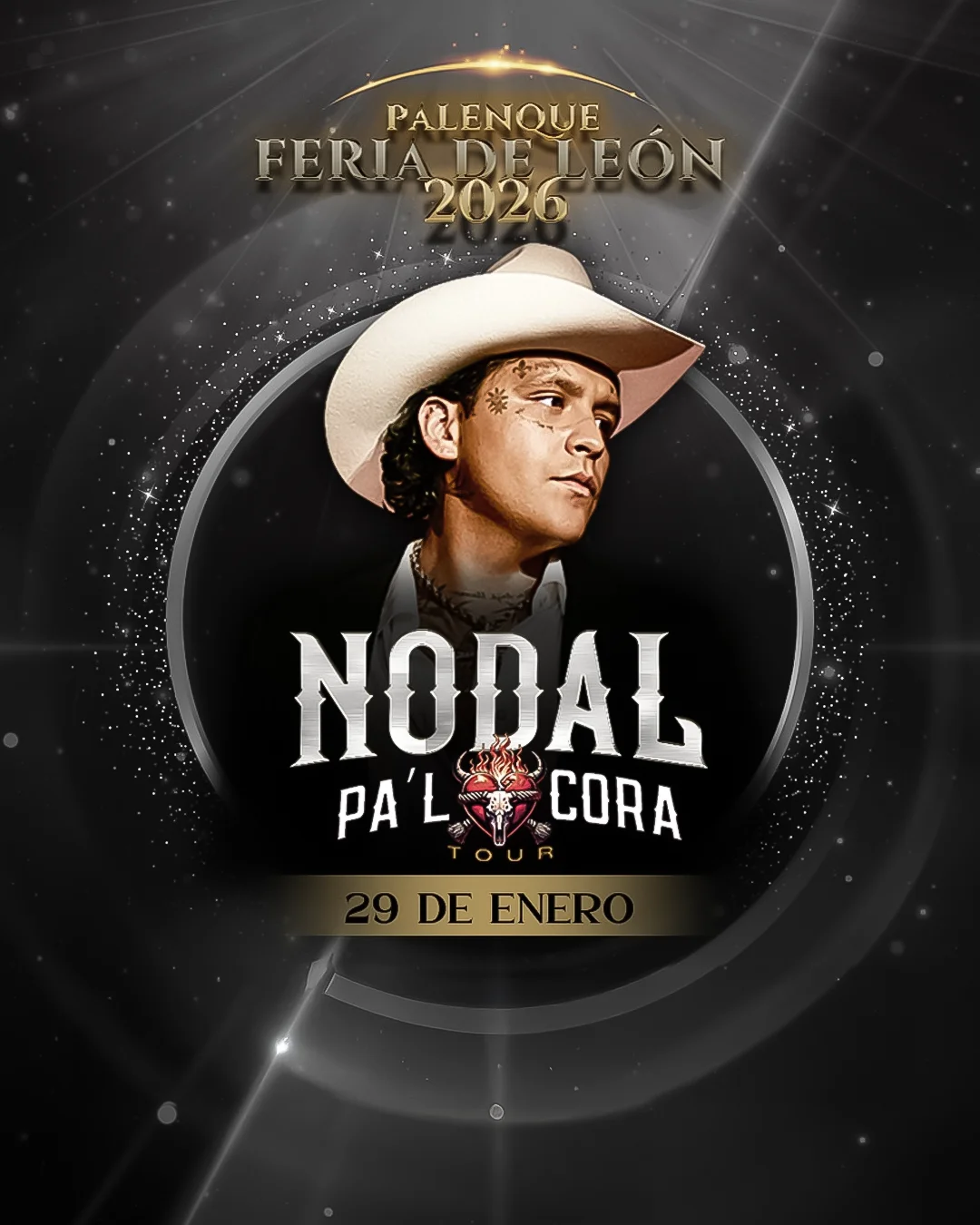 Boletos Christian Nodal Palenque Feria de León 2026
